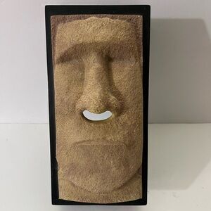 Vintage Easter Island, Moai Head Tissue Box Cover